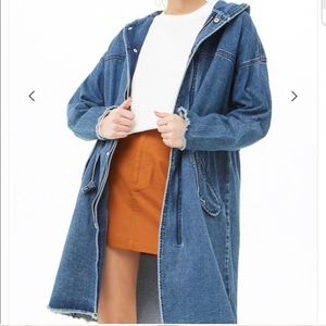 Forever 21 Denim long coat jacket duster